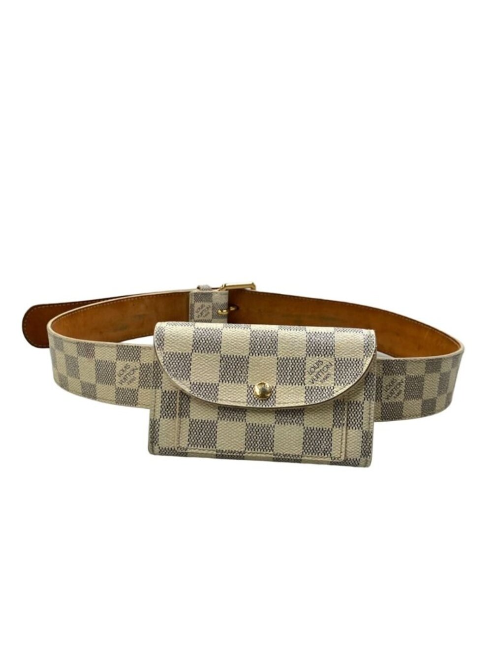 Louis Vuitton Belt Pochette Ceinture Damier Azur